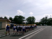 イトマンスイミングスクール守谷へ出発。