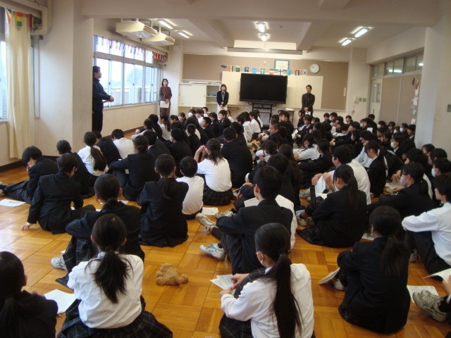 一年生の集会の様子